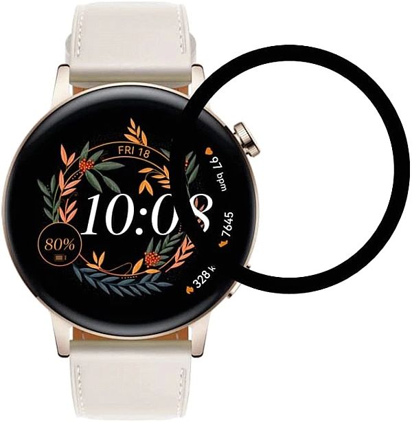 Szkło Hybrydowe do Huawei Watch GT 3/42 mm Black