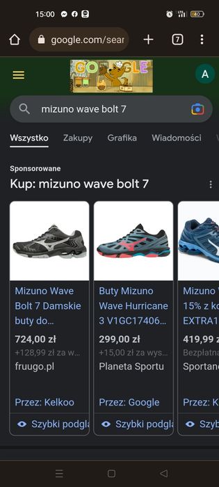 Mizuno Wave Bolt  7.