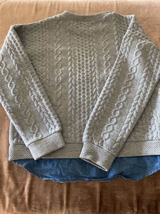Camisola de Malha Cinzenta