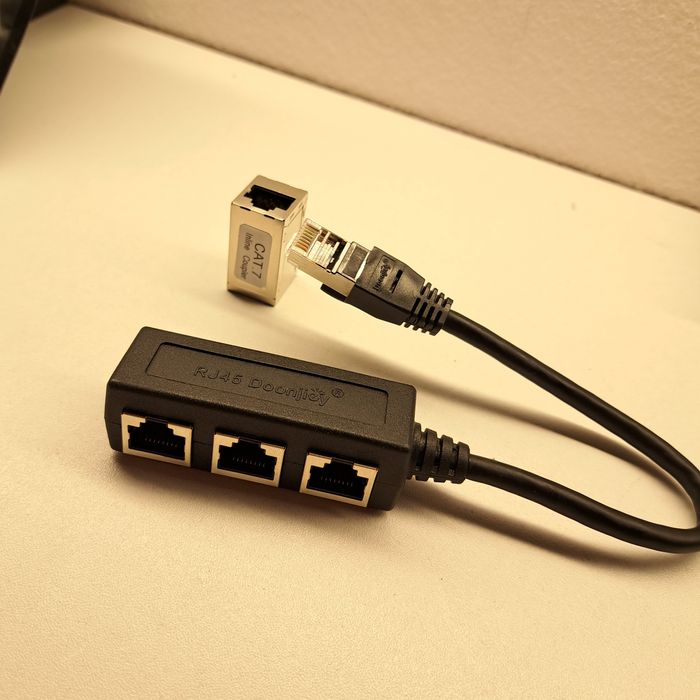 Rozdzielacz 1 do 3 gniazd LAN Gniazdo Ethernet Hub