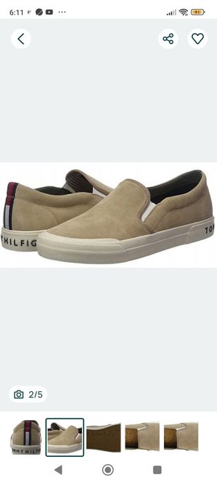 Buty mokasyny TOMMY HILFIGER skóra