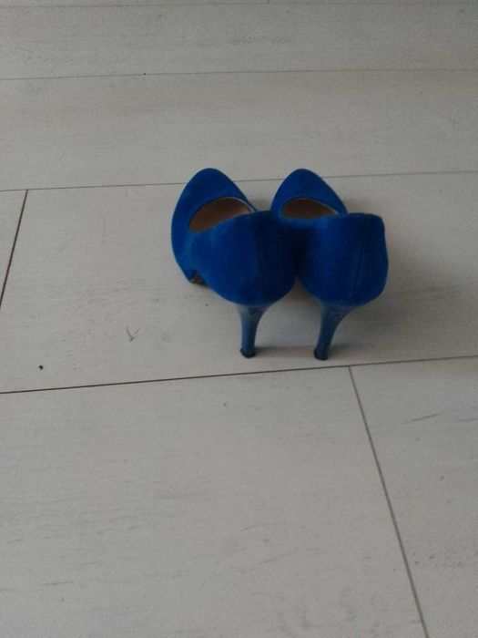 Buty na wesele  niebieskie