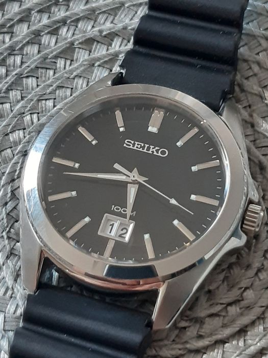 Seiko wr100m SUR009P1 szafir, duża data,