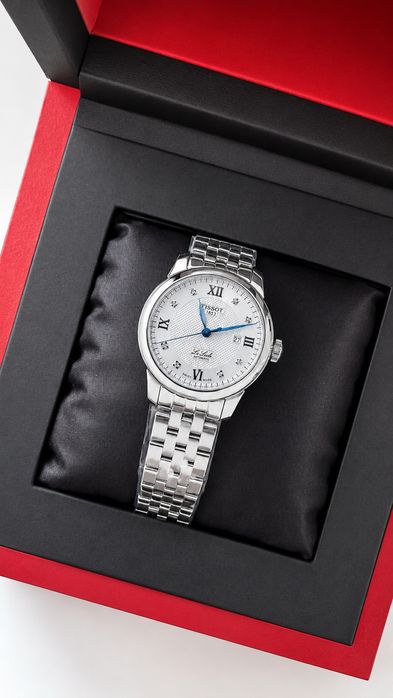 Zegarek damski Tissot T006.207.11.036.01 Le Locle 20th Anniversary zestaw srebrny