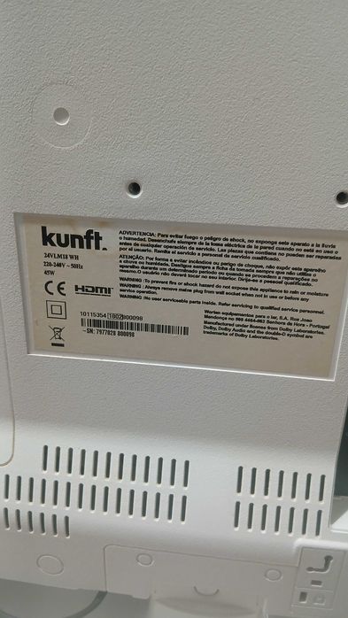 Tv kunft 21 polgadas com pouco uso