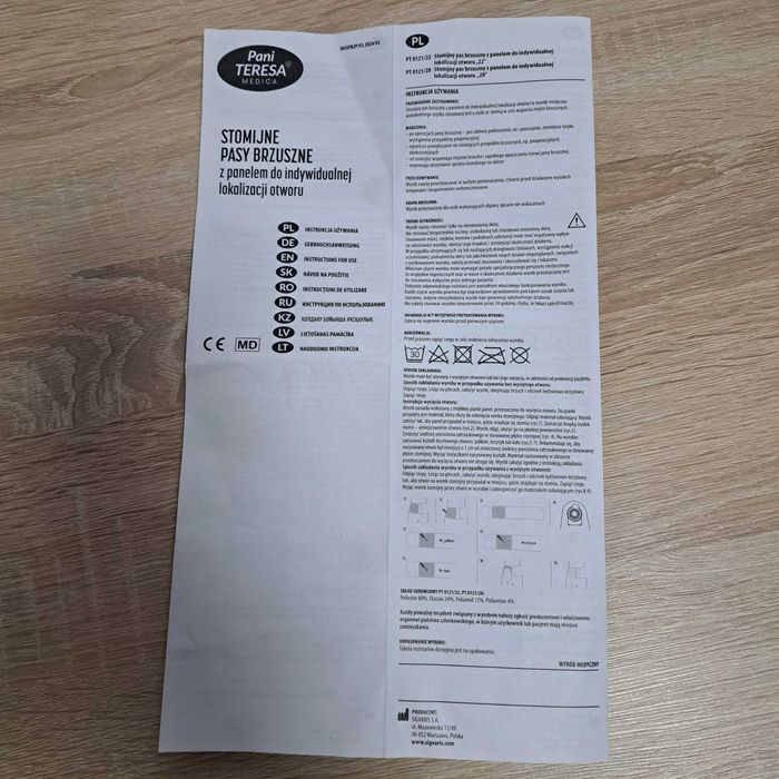 Stomijny pas brzuszny NOWY