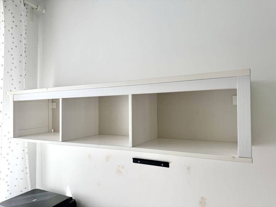 Półka ścienna Hemnes Ikea biała 148x37 cm