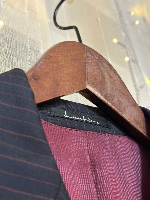 Elegancki garnitur męski w prążki Lantier (Vistula) 100% wełna (10)