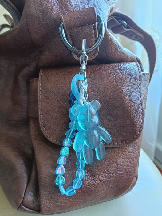 Bag charm artesanal urso