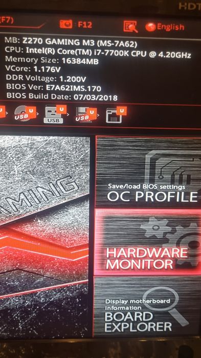 Komputer stacjonarny i7 7700k, 16gb, Gtx 1080