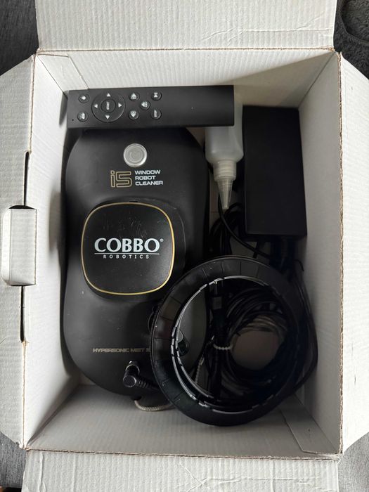 Robot do mycia okien COBBO i5, komplet akcesoriów, użyty 2-3 razy