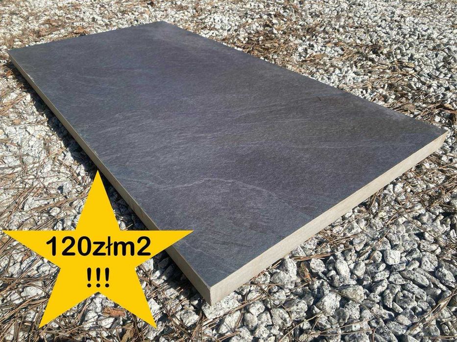 OKAZJA !! GRES Taras / Podjazd AD BLACK 45x90x3 cm już za 120złm2