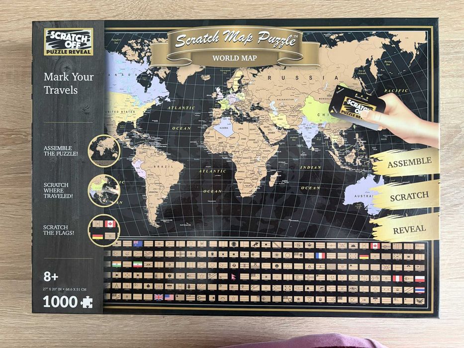 Скретч карта мира Scratch  Travel map
