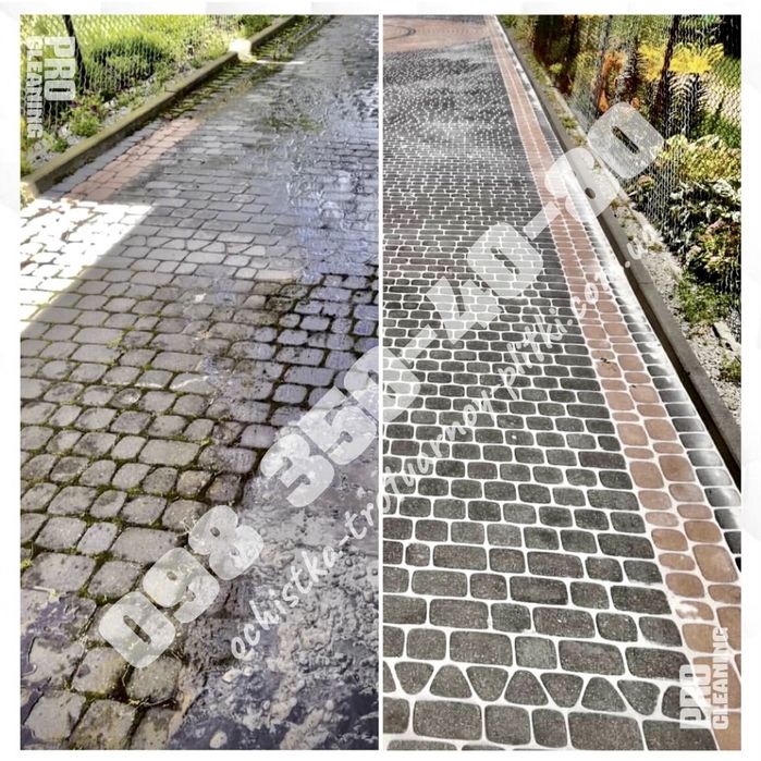 Чищення Тротуарної Плитки послуги ПРО Клінінг Гатне Крюківщина Вишневе