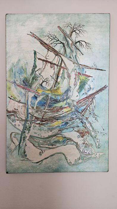 Tela dos artistas portugueses Alua Pólen -