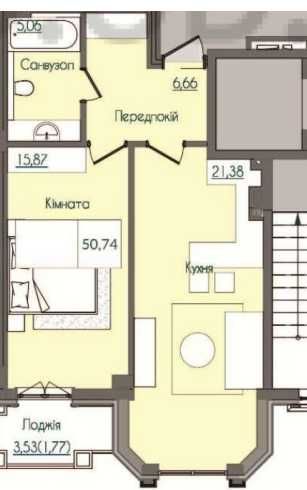 1-room apartment apartment by the address st. Lyustdorfskaya dor Chernomorskaya dor (area 51 m²) - Atlanta.ua - photo 7