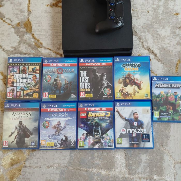Ps4 com 9 jogos incluídos