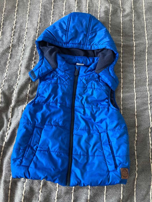 Kamizelka , bezrękawnik niebieski- 6/7 lat 122 cm dla chłopca