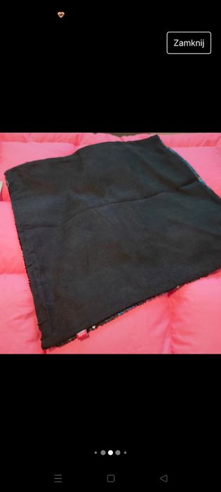 Poszewka ozdobna na poduszkę home&you czarna cekiny 45x45