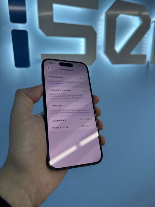 iPhone 15 PRO 256GB BATERIA 93% GWARANCJA 12 miesiecy !!!