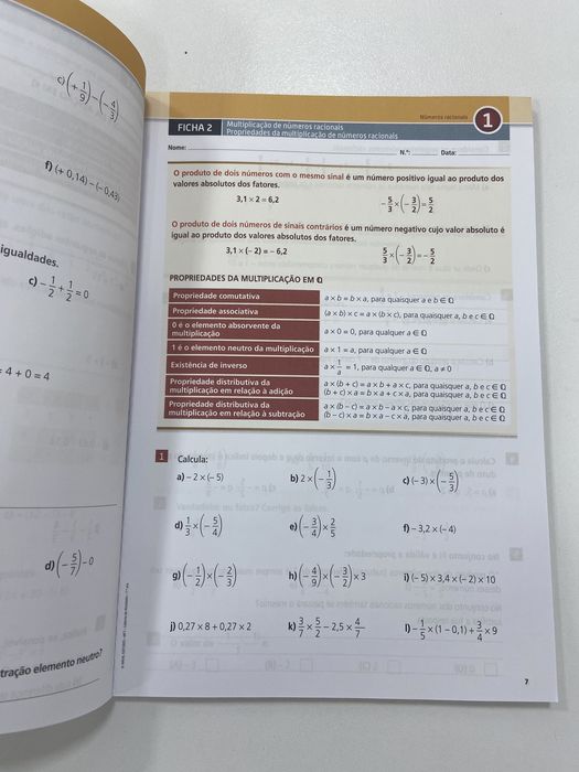 Caderno de atividades Matematemáticamente falando 7 ano