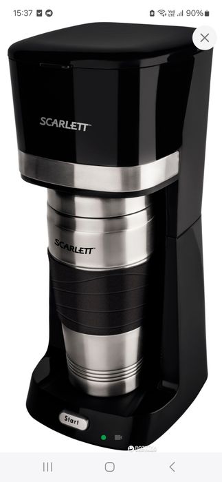 Крапельна кавоварка Scarlett термочашка 450мл  капельна кофеварка нова