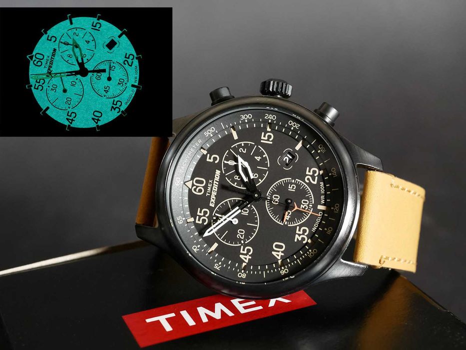 Timex Expedition Tw4B12300 с хронографом и с подсветкой Indiglo: 3