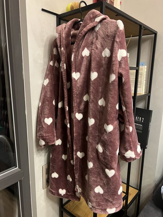 Теплий,рожевий халат