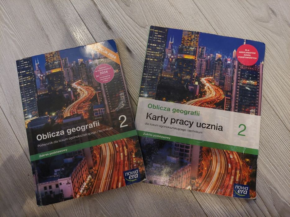 Oblicza Geografii książka i karty pracy