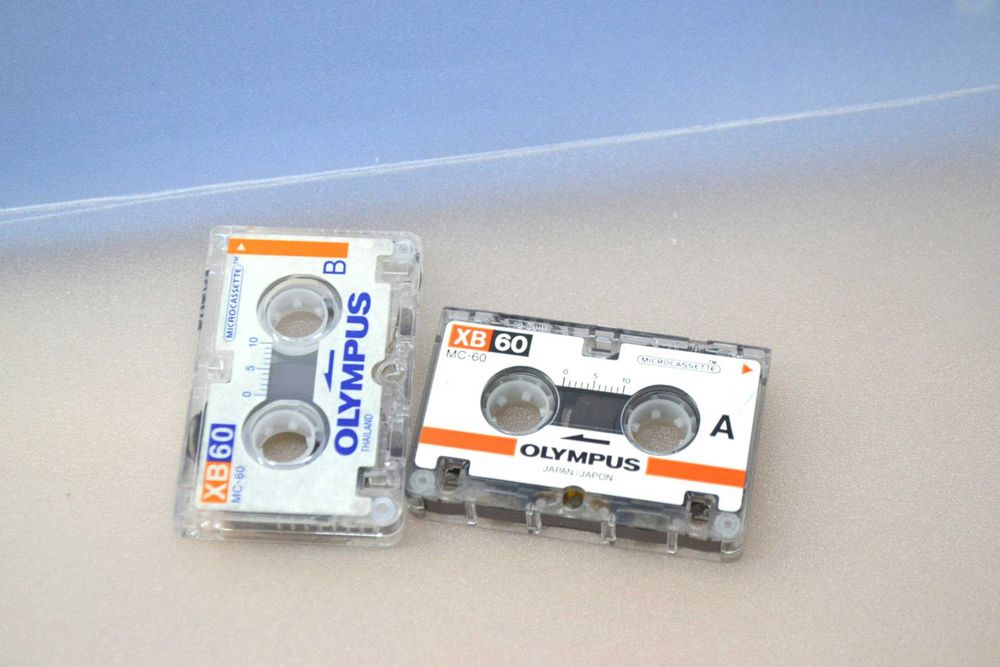 komplet 2szt mikrokaseta micro cassette OLYMPUS XB-60 do dyktafon