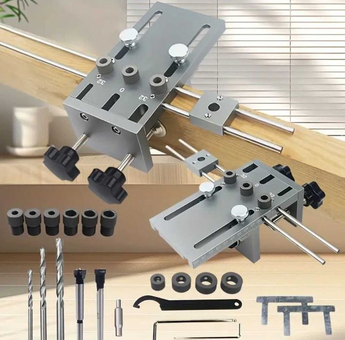 Кондуктор для свердління меблевий, шаблон, збірка меблів