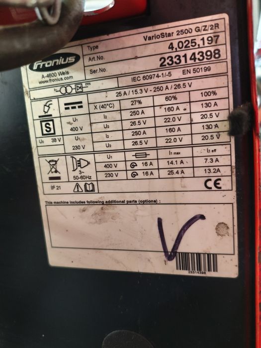 Spawarka Fronius Vario Star 2500
