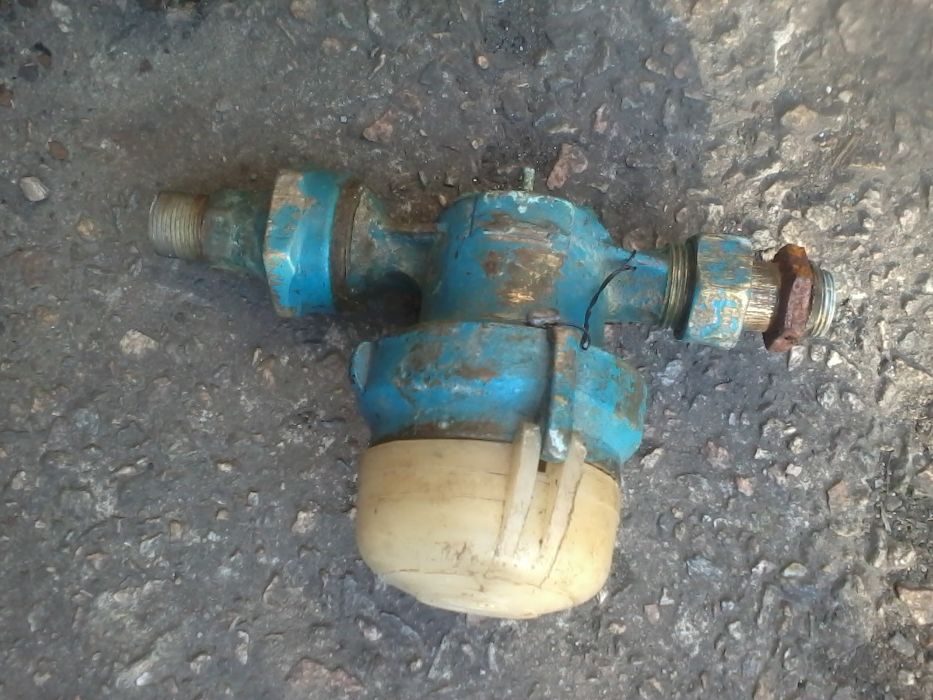 Водомер 3/4 дюйма, б.у., бронзовый, тяжёлый