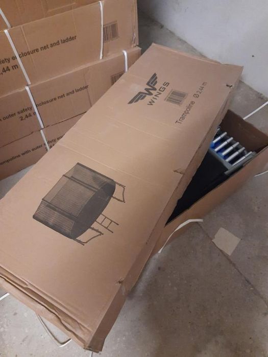 Батут великих розмірів Басікут самовиз 312см 374 см 404см 435см 465см