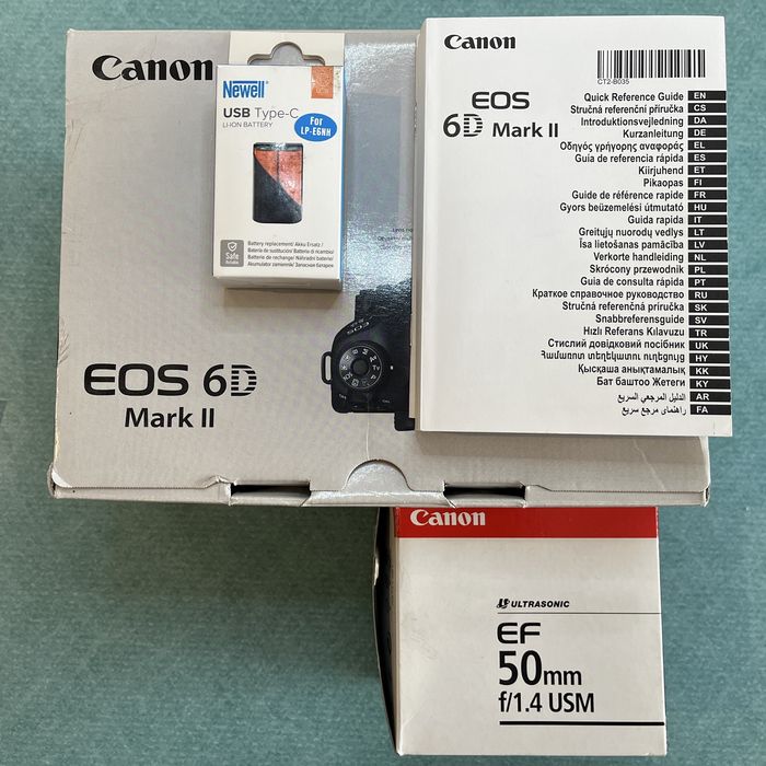 Canon EOS 6D mark II + EF 50mm f/1.4 USM (przebieg 7000)