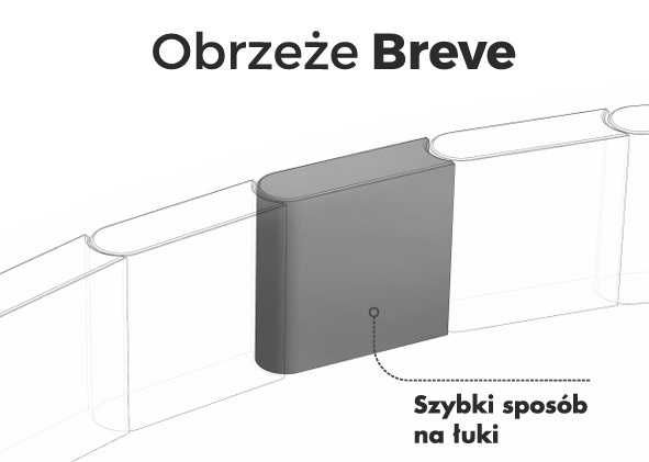 Obrzeże łukowe Breve