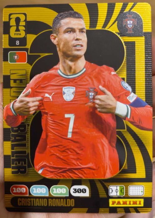 Cristiano Ronaldo golden baller 2026 world cup Panini