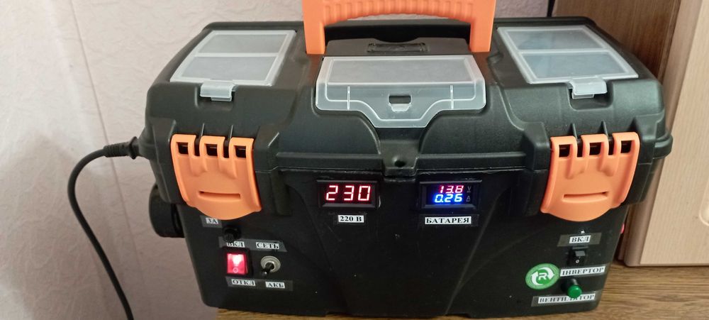 Джерело аварійного живлення з 12в на-220в  потужність  800\1600вт