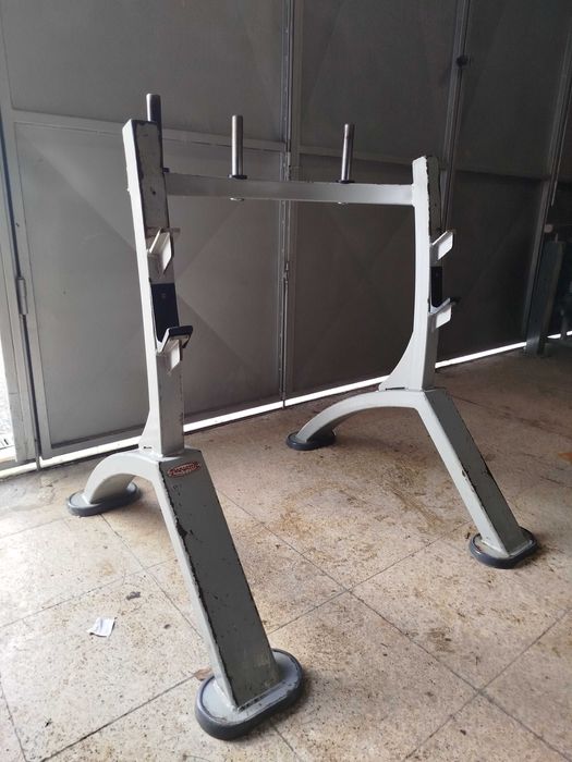 2 Suportes de Disco e Barras + Discos Panatta