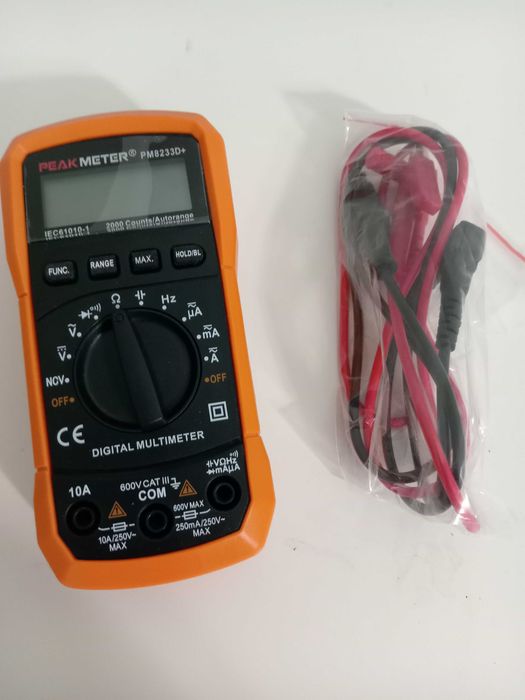 multimetr cęgowy PeakMeter PM8233D+