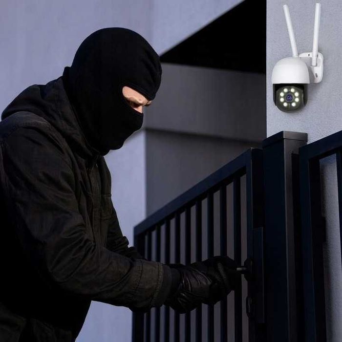 KAMERA 8MPx WiFi IP obrotowa zewnętrzna PTZ ZOOM detekcja ruchu alarm