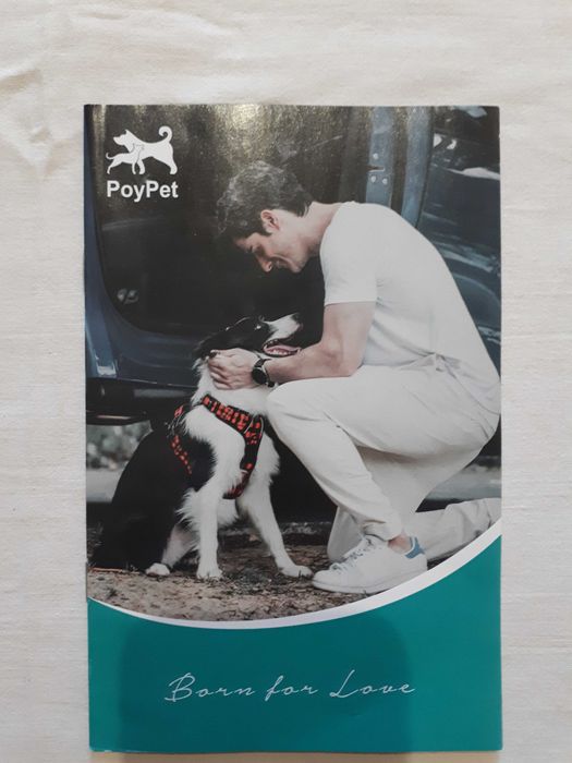 Шлейка для собак без тяги PoyPet, світловідбивна з переднім повідцем