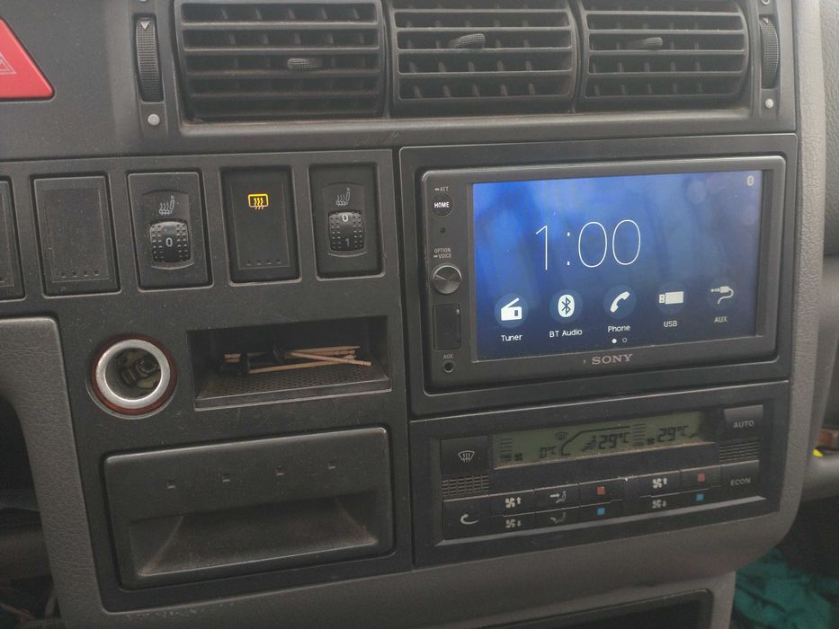 radio sony xav-ax1000 nawigacja 2din/1din multimedia dotykowe vw t4