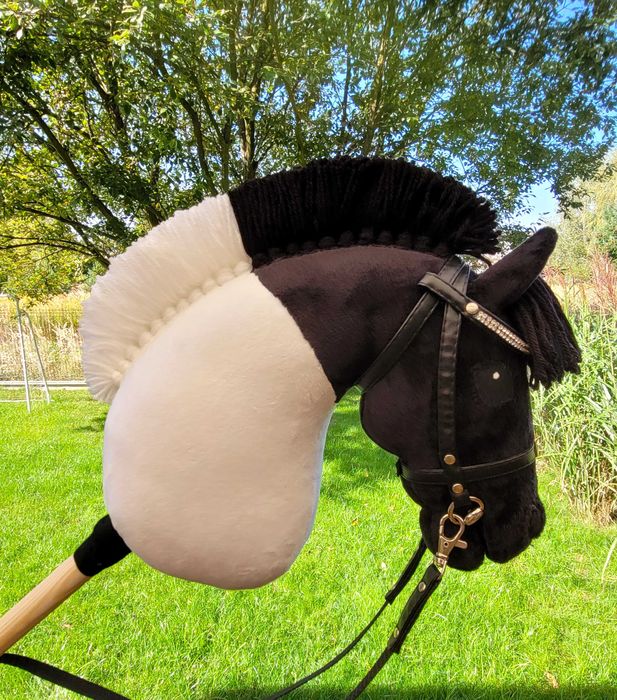 Konik Hobby Horse Fiord A4 ręcznie szyty z minky,zestaw z ogłowiem #24