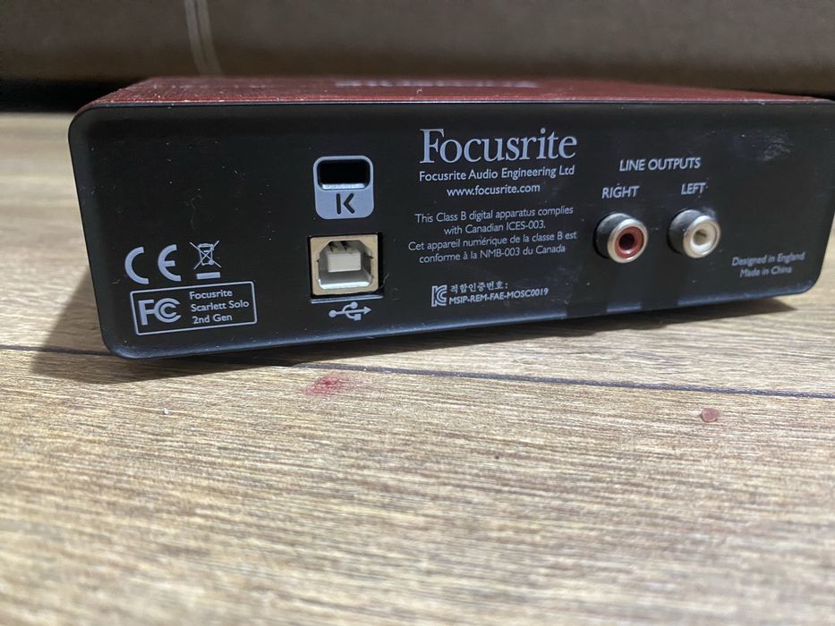 Звукова карта Focusrite Scarlett Solo 2nd Gen