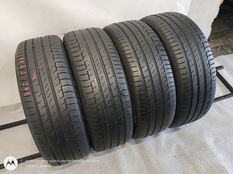 4x215/55/18 Continental PremiumContact 6  DOT20