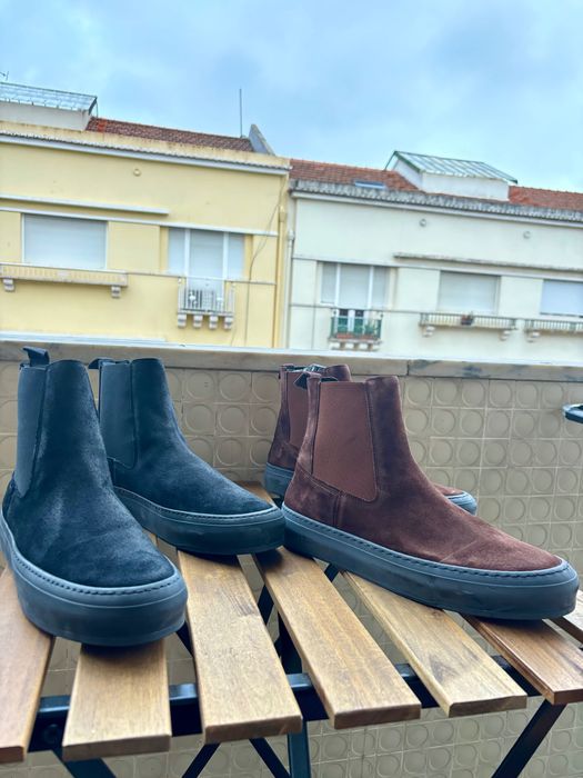 Ted Baker Stefens Polished Suede Chelsea Boots Hybrid (x2)