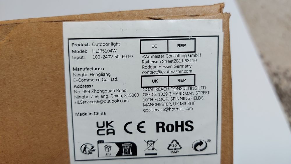 NOWA Hlfvkite Zewnętrzna lampa ścienna LED, aluminiowa