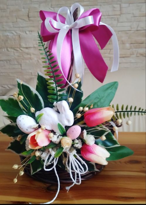 Zestaw do dekoracji koszyka wielkanocnego ok 25x25