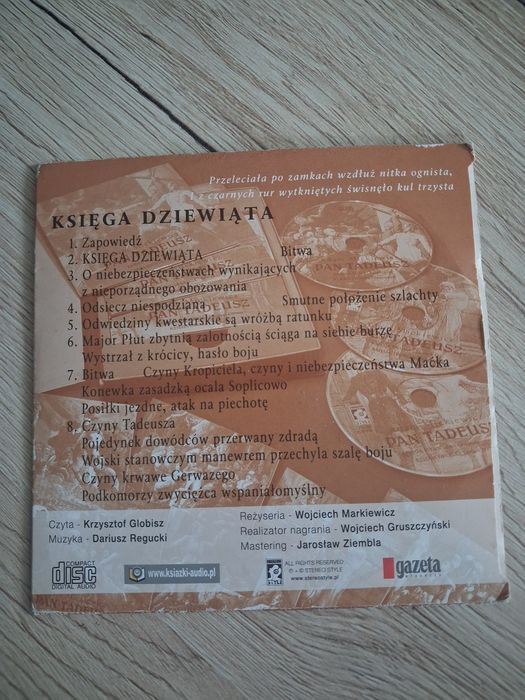 Płyta CD Adam Mickiewicz Pan Tadeusz księga 9
